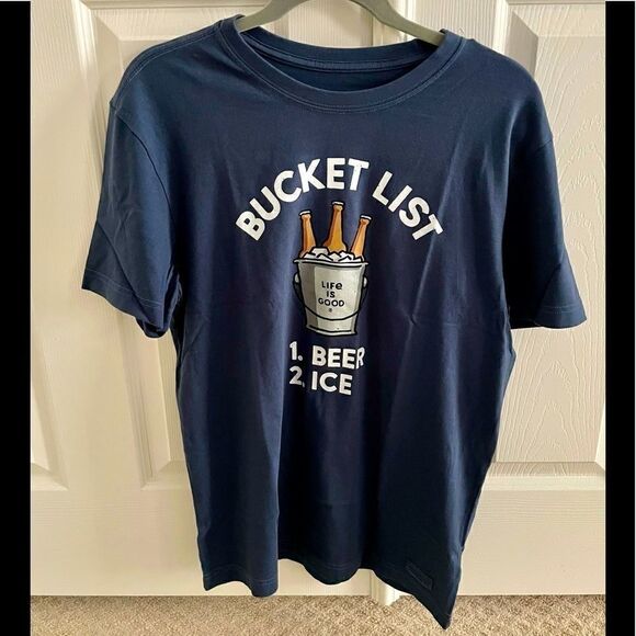 NWT Life is Good Bucket List Tee - Picture 2 of 4